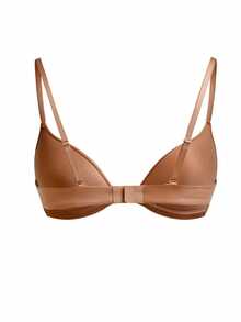 Ocili 1pc Coffee Brown Comfortable Wireless Bra For Women - Coffee Brown - View 2