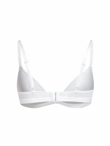 Ocili Women's Simple Solid Color Comfortable Wireless Bra - White - View 7