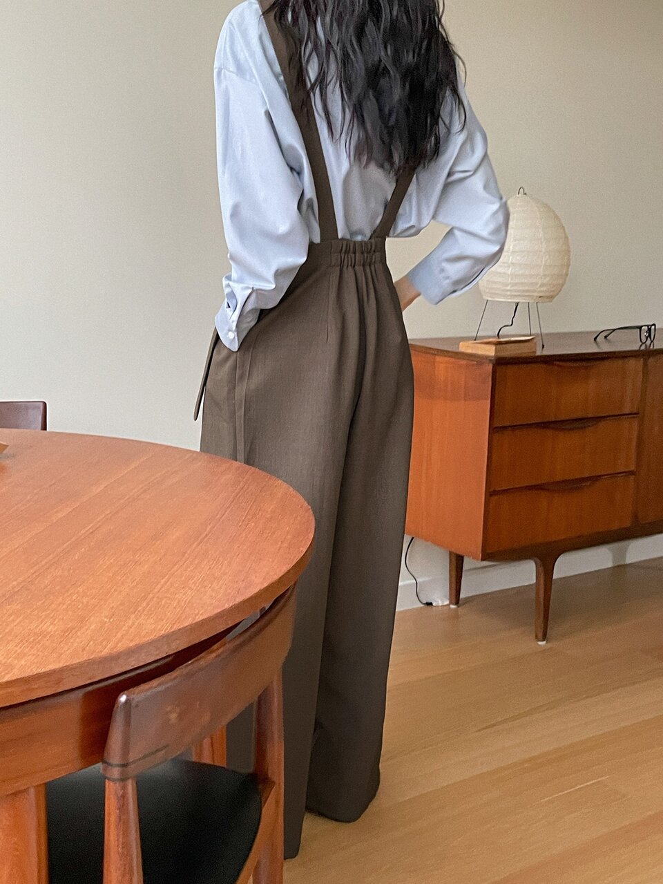 Women's Casual Vintage Coin Suspenders Wide Leg Pants With Pockets Women Jumpsuits Fall/Winter Lounge Sets For Women