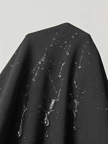 Solflare Plus Size Women's Solid Color Zipper Casual Versatile Everyday Jacket - Black - View 8