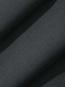 Dazy Plus Setelan Kasual Bisnis: Blazer Abu-abu Polos Kancing Ganda dan Celana Panjang Lebar Longgar Pinggang Tinggi 2 Potong untuk Musim Gugur - Grey - View 3