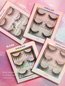 SHEGLAM Girl Next Door Natural False Eyelashes-Gia Brand Beauty Cosmetic Makeup For Women And Girls - Black - View 5
