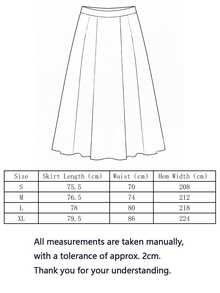 Modelyn Elegant Fashionable Versatile Solid Color High-Waisted Pleated Skirt - Apricot - View 5
