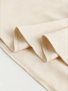Modelyn Elegant Fashionable Versatile Solid Color High-Waisted Pleated Skirt - Apricot - View 7
