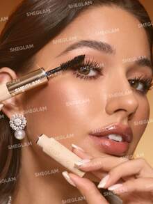 SHEGLAM All-In-One 24K Maskara Multi-Efek Merek Kecantikan Kosmetik Makeup Untuk Wanita Dan Anak Perempuan - Hitam - View 8