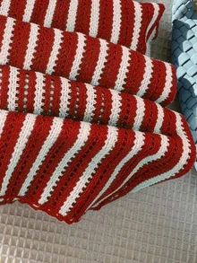 Elavelle 女款條紋提花面料罩衫與長褲套裝，春/夏 - 紅色 - 查看 5