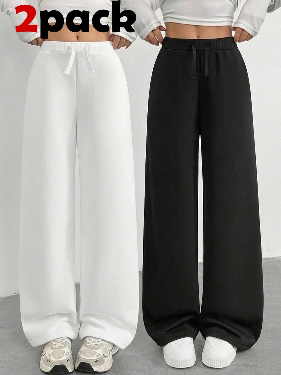 2PCS Tween Girls Sweatpants - Multicolor - View 1