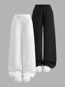 2PCS Tween Girls Sweatpants - Multicolor - View 12