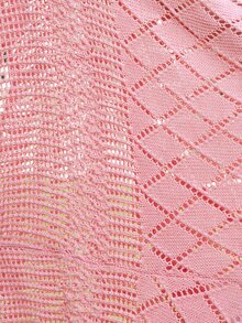 VOLUPTÉ CURVE Plus Size Women's Spring/Summer Pink Hollow Out Knit Spaghetti Strap Sleeveless Maxi Dress, Elegant Vacation Beach Party Dress - Pink - View 9
