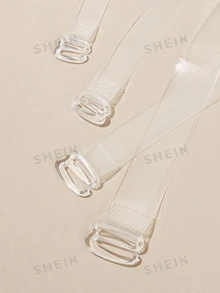 Snug Zone 透明隐形文胸肩带 2 件装 防滑性感无肩带文胸配件，文胸，内衣，聚拢文胸，女士内衣，适合正式场合、约会、婚礼、旅行、度假、节日、新娘、春季 - 無色 - 查看 1
