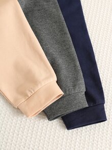 SHEIN 3 piezas Paquete múltiple de monos de dinosaurio para bebé niño otoño invierno, Paquete múltiple de monos básicos para bebé - Multicolor - Ver 4