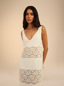 Dancing Leopard White Maxi Dress, Summer Outfits For Women, Vacation Dress, Holiday Dress - White - View 5