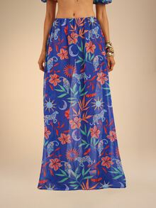 Dancing Leopard Multicolour Co Ord Set, Co Ord Set Women, Summer Outfits For Women, Holiday Outfits, Date Night Outfit, Festival Outfit, Vacation Outfits Women - Multicolor - View 4