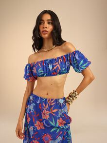 Dancing Leopard Multicolour Co Ord Set, Co Ord Set Women, Summer Outfits For Women, Holiday Outfits, Date Night Outfit, Festival Outfit, Vacation Outfits Women - Multicolor - View 8