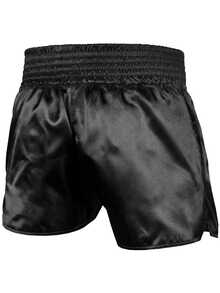 Manfinity Campus Court Men's Boxing Minimalist Muay Thai Martial Arts Shorts, Best Choice For Summer Kickboxing - Black - View 2