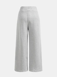 Tween Girl Tween Girl Tween Girls Tween Girl Grey Knit T-Shirt + Loose Pants Set, Casual Daily Versatile Back To School Sports Style Outfit - Grey - View 7