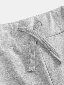 Tween Girl Tween Girl Tween Girls Tween Girl Grey Knit T-Shirt + Loose Pants Set, Casual Daily Versatile Back To School Sports Style Outfit - Grey - View 4