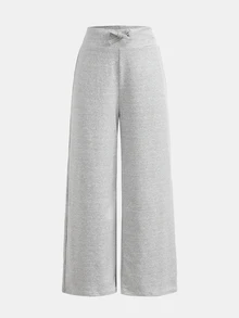 Tween Girl Tween Girl Tween Girls Tween Girl Grey Knit T-Shirt + Loose Pants Set, Casual Daily Versatile Back To School Sports Style Outfit - Grey - View 6