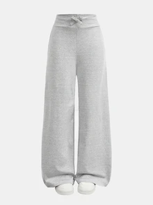 Tween Girl Tween Girl Tween Girls Tween Girl Grey Knit T-Shirt + Loose Pants Set, Casual Daily Versatile Back To School Sports Style Outfit - Grey - View 8