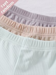 SHEIN Vintaside Kids 新生兒嬰兒 1件卡通圖案連身衣 + 1件褲子 + 1件帽子 - 彩色 - 查看 6