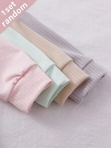 SHEIN Vintaside Kids 新生兒嬰兒 1件卡通圖案連身衣 + 1件褲子 + 1件帽子 - 彩色 - 查看 3