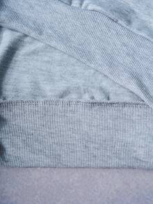 PAVTROS Men's Casual Versatile Solid Color Hoodie - Grey - View 5
