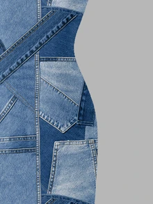 SHEIN 女童牛紋全印花細肩帶洋裝，休閒基礎款，適合日常穿著、外出與街頭風格，四季皆宜，秋冬款 - 彩色 - 查看 5