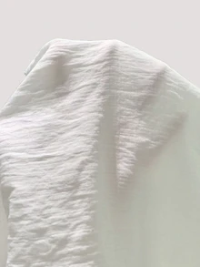 SHEIN LUNE 女士无袖立领亚麻质感背心，百搭显瘦，通勤必备 - 白色 - 查看 4
