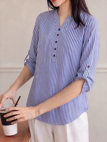 Rusticease 秋季上衣 万圣节女装 秋季女装 秋季女装 衬衫 秋季女式衬衫 女式上衣 秋季服装 外出上衣 女式衬衫 - 藍白色 - 查看 4