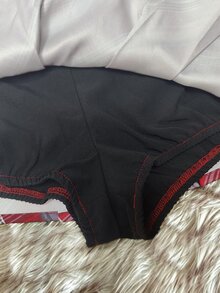 IslaSuriya Y2K Retro Red Plaid Pleated Mini Skirt - Multicolor - View 6