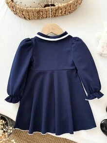 SHEIN 嬰童（女）洋裝 - 藍白色 - 查看 4