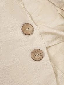 GlowEve Lady's Smooth-Woven Elegant Casual Summer Blouse - Apricot - View 6