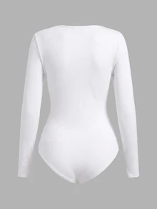 Tween Girls Bodysuits & Jumpsuits - White - View 2