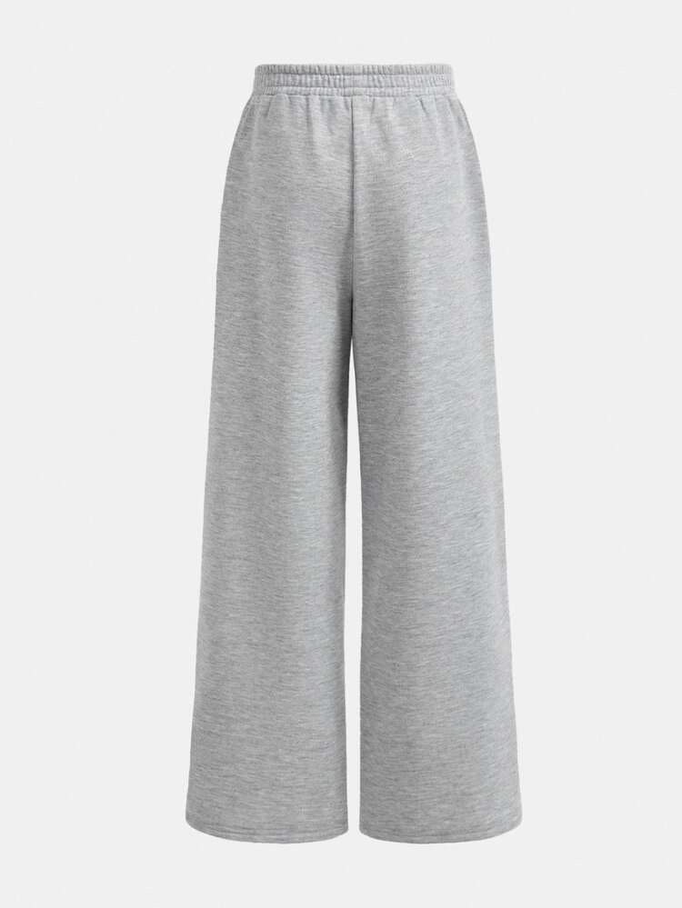 Tween Girl Tween Girls Sweatpants Autumn/Winter Loose Casual Bow Print Joggers, Back To School, Graduation - Grey - View 2
