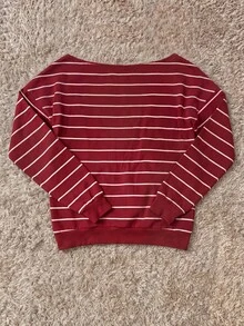 IslaSuriya Digital Print Asymmetrical Shoulder Loose Fit Long Sleeve Women's Sweatshirt - Multicolor - View 2