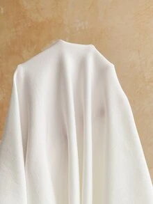 Soleia 女款不對稱單肩百褶緞帶洋裝與蕾絲不對稱下擺上衣2件套，生日、優雅、外出、披肩袖透視、波希米亞風 - 白色 - 查看 10