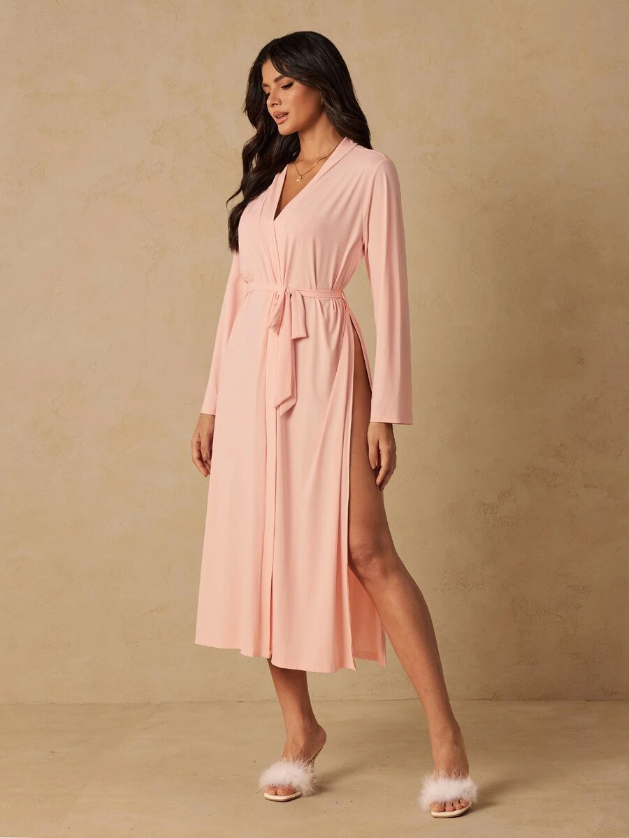 HautHeat Women Lounge Robes - Pink - View 1