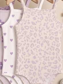Baby Girl Casual Spaghetti Strap Romper, Suitable For Spring And Summer - Multicolor - View 4