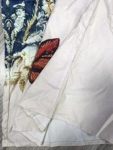 Breezaya 女士度假风花卉蝴蝶印花口袋阔腿裤 - 彩色 - 查看 7