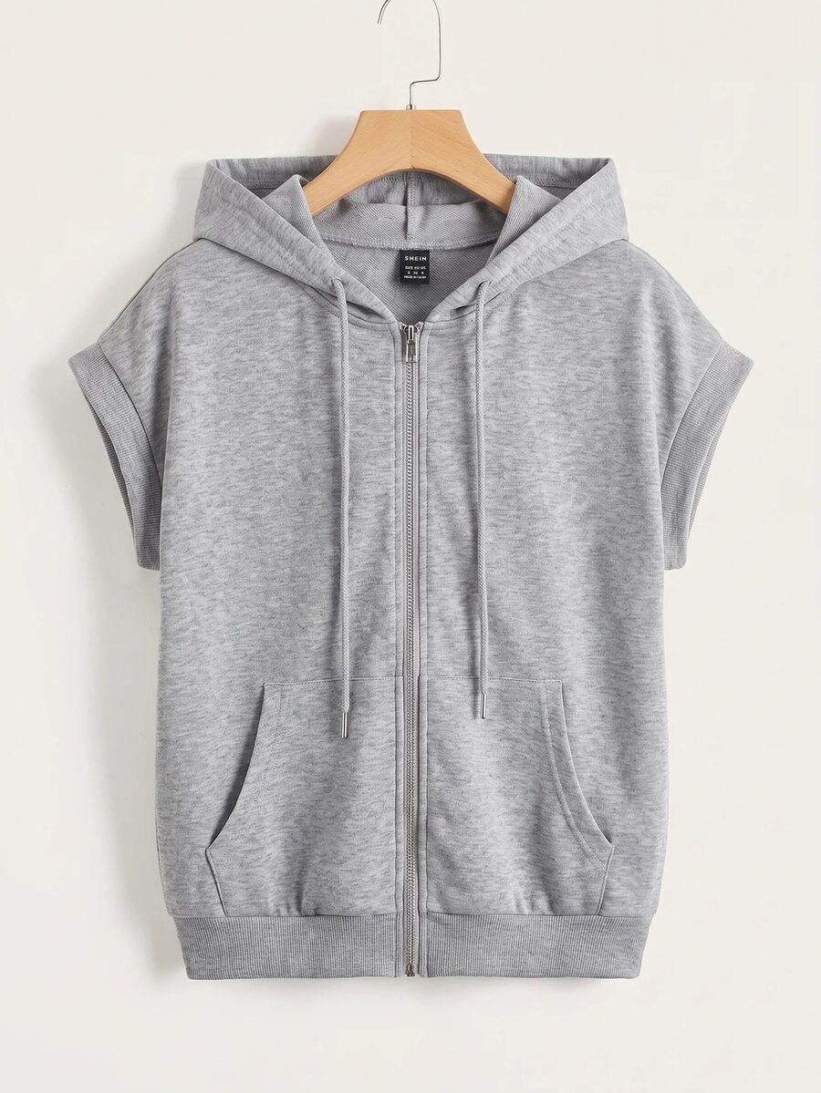 SHEIN EZwear 女士衛衣和連帽衫 - 灰色 - 查看 1