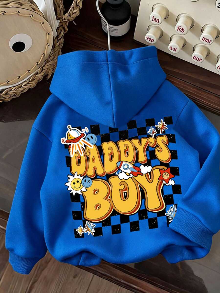 Baby Boy Knitted Soft Winter Sweatshirt, Casual Thicker Pullover, Suitable For Autumn - Royal Blue - View 1