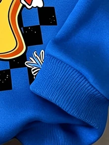 Baby Boy Knitted Soft Winter Sweatshirt, Casual Thicker Pullover, Suitable For Autumn - Royal Blue - View 3