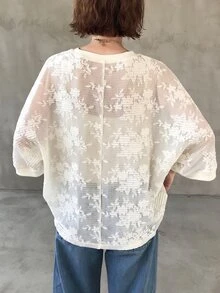 FRIFUL Women's Early Summer/Autumn New Korean Solid Color Sheer Layering T-Shirt - White - View 2