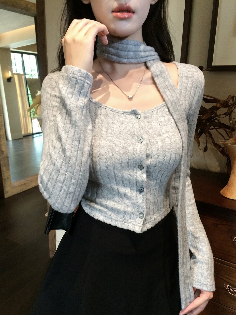 Women's Solid Color Casual Versatile Long Sleeve T-Shirt For Daily Wear Fall
