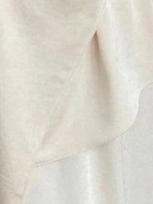 Dazy Plus Satin Cowl Neck Wrap Cinched Waist Top And Camisole Maxi Dress Elegant 2 Pieces Set Fall - Apricot - View 8
