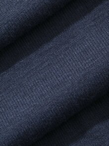 Dazy Plus Solid Color Casual Camisole Cardigan & Pants 3-Piece Set, Spring/Autumn Loungewear - Navy Blue - View 3