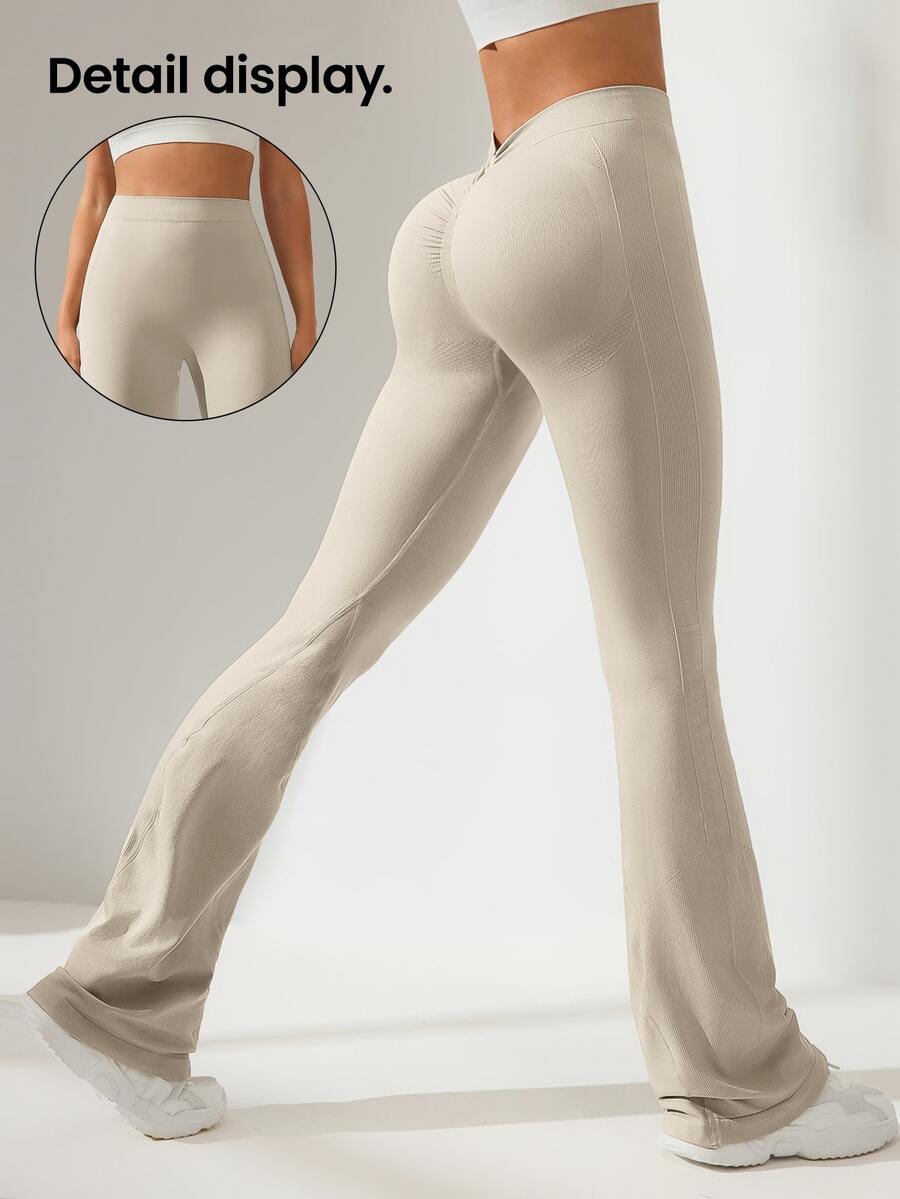 Eassivo Eassivo Solid Color Simple Pleated Slim-Fit Sweatpants, Casual Everyday Use