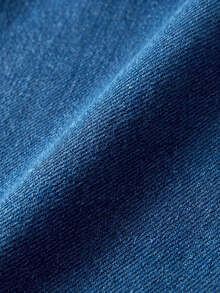 GlowEve CURVE Plus Size Color Block Patchwork Denim Dress - Blue - View 7