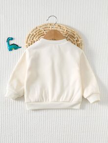 SHEIN 男嬰秋冬休閒可愛恐龍運動衫，可愛運動衫，嬰兒運動衫 - 彩色 - 查看 2