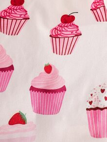 [5 Sets Randomly Sent 1 Set]Baby Girls Long Sleeve Long Pants Cute Dessert Cake Star Moon Koala Unicorn Rabbit Cow Popular Pattern Print Fabric Comfortable Loved By Many Sweet Girls Sleepwear Loungewear - Multicolor - View 5